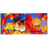 (61726) Evergreen Cardinal Friends Sassafras Switch Mat, 10.00 Inch, Maple Leaves Birds 432185