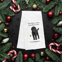 E & S Imports Labradoodle Dark Kitchen Towel - - SBKGifts.com