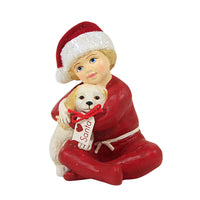 (61817) Bethany Lowe Lisa's Christmas Puppy Surprise, 3.50 Inch, Santa Cap Dog Td1156