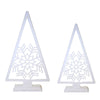 (61828) Ganz Snowflake Trees, 24.25 Inch, Triangle Base Cx182613