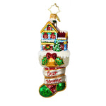 5.50 Inch Merry Home Memories Stocking Bell 1020849 (62010)