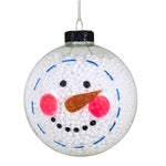 Craftoutlet.Com Snow Filled Snowman Ball - One Ornament 4.25 Inch, Glass - Mini Styrofoam Balls 56230 (62040)