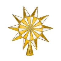 (62112) Cody Foster Yesterday Tree Topper Gold Leaf Large, 12.00 Inch, 10 Point Star Cd1938gll