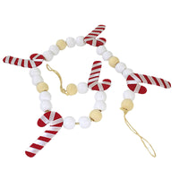 Ganz Candy Cane Bead Garland - - SBKGifts.com