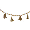 (62133) Ganz Tree Tassel Bead Garland, 4.00 Inch, Jute White Tan Cx182846