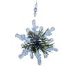 (62166) Ganz Winter Ice Teeny Snowflakes, 2.25 Inch, Kissing Krystals Ornaments Beads Kk543