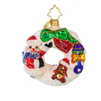 (62219) Christopher Radko Company What Wonders Await Wreath Gem, 3.25 Inch, Baby's First Christmas 1020653