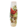 (62264) Stony Creek Pine Boughs With Cardinal Pre-Lit Vase, 12.00 Inch, Berries Pine Cones Frosted Lll3209