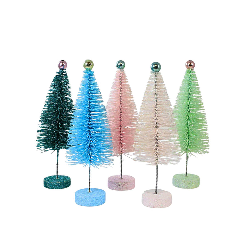 Cody Foster Pastel Bottle Brush Trees Set / 10 - - SBKGifts.com