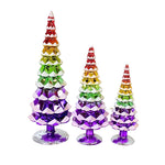 Cody Foster Pastel Rainbow Gradient Trees Set / 3 - - SBKGifts.com