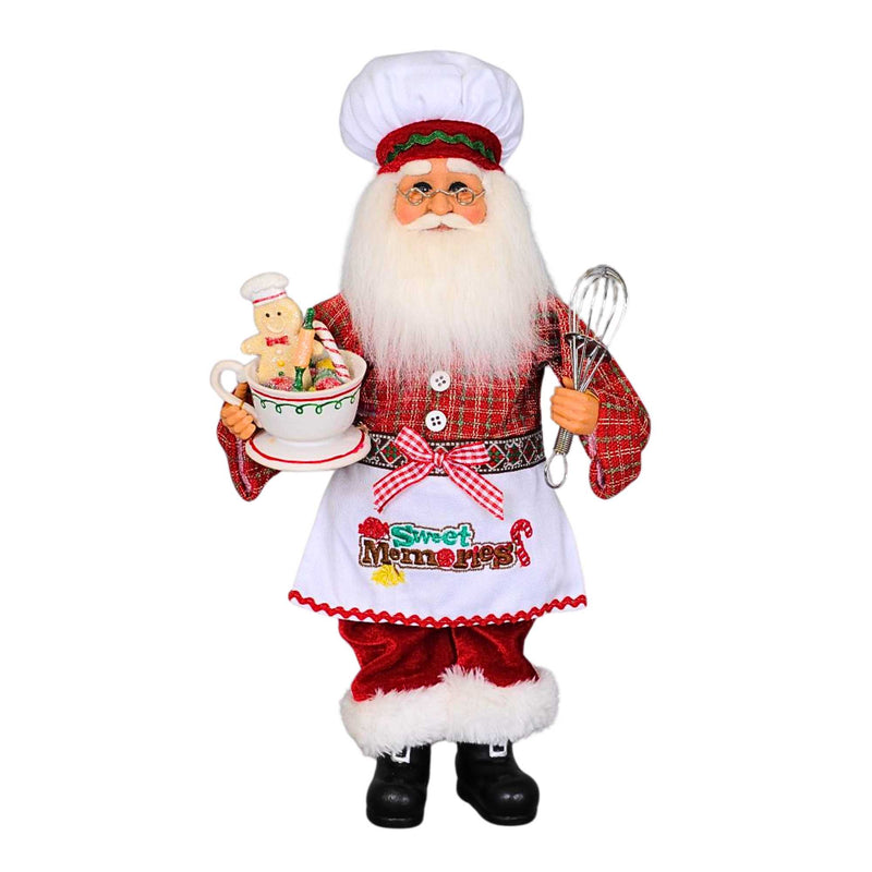 13.00 Inch Kitchen Santa Chef Hat Whisk Apron Teacup Cc1231 (62321)