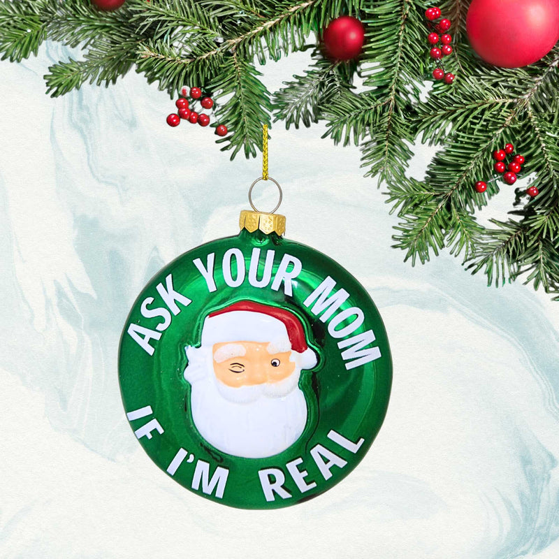 Cody Foster Winking Santa Ornament - - SBKGifts.com