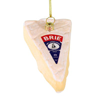 (62327) Cody Foster Brie Cheese Wedge, 3.25 Inch, Ornament Appetizer Snack Dairy Go9122