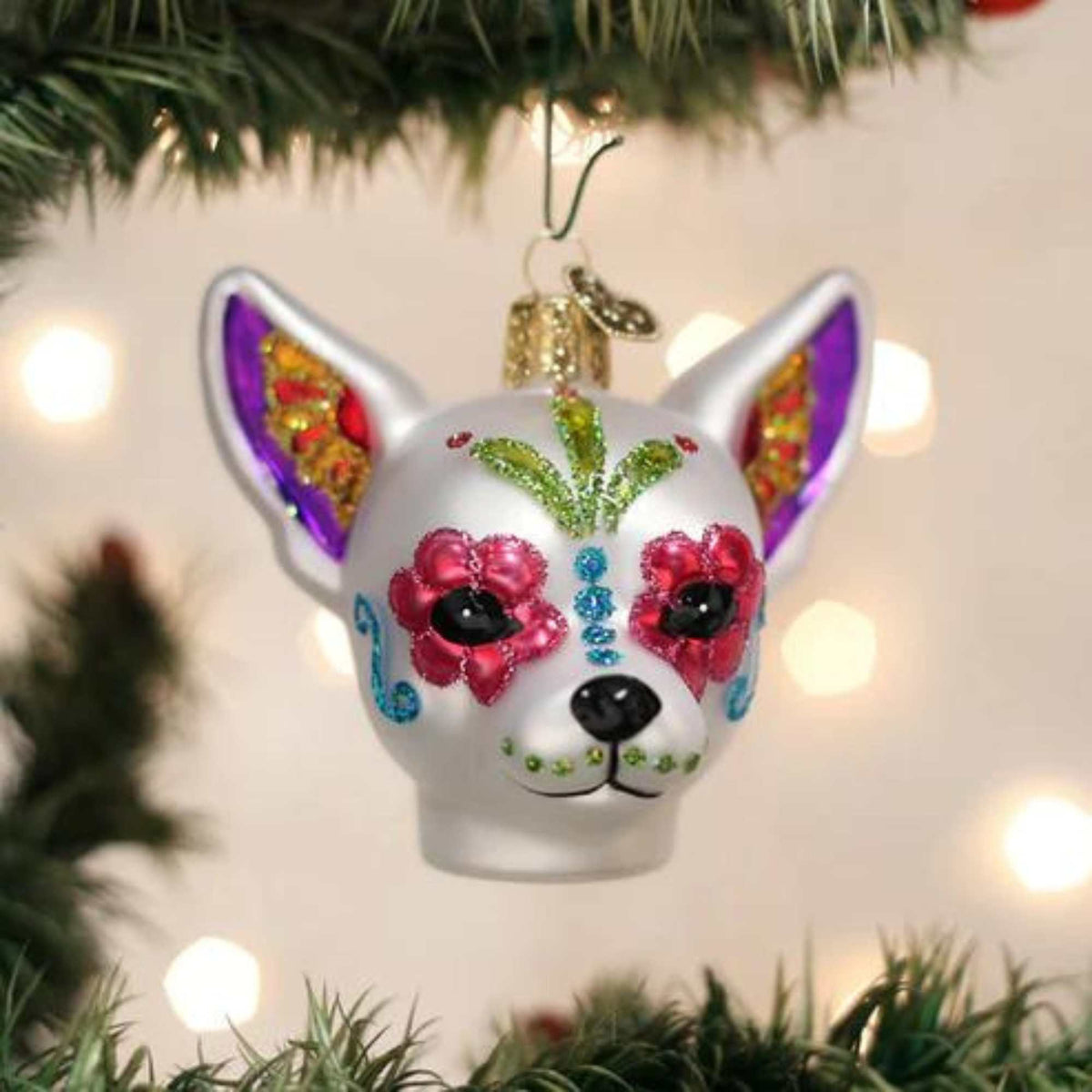 Old World Christmas Dia De Los Muertos Dog - - SBKGifts.com