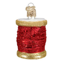 Old World Christmas Red Spool Of Thread - - SBKGifts.com