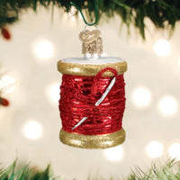 Old World Christmas Red Spool Of Thread - - SBKGifts.com