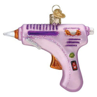 (62349) Old World Christmas Lavender Glue Gun, 3.25 Inch, Ornament Hobby Paste 32629