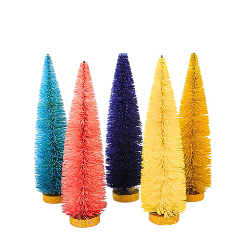Cody Foster Multi Colored Bottle Brush Trees - - SBKGifts.com