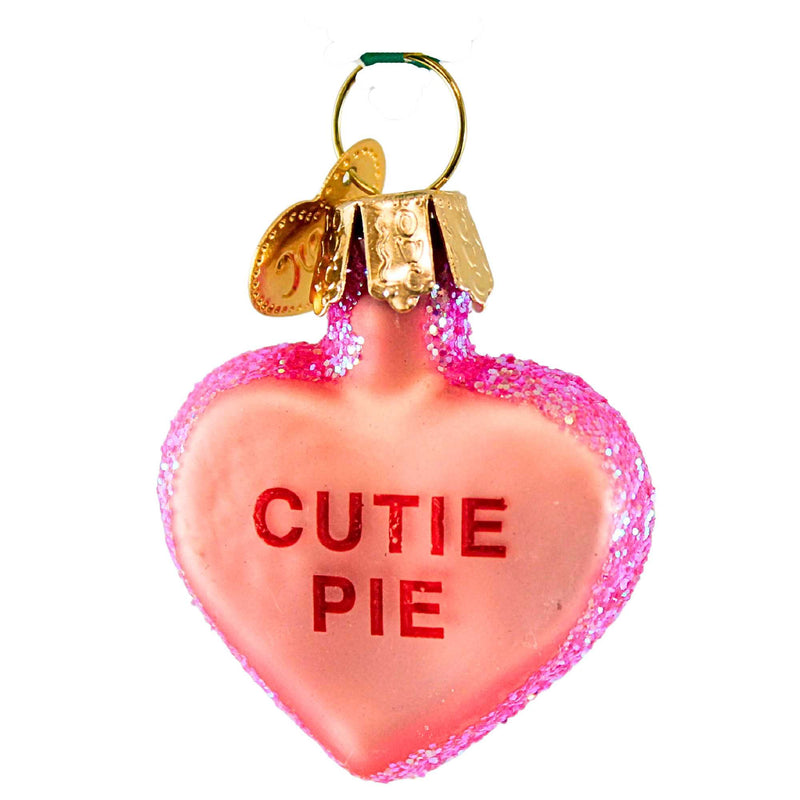 (62393) Old World Christmas Conversation Heart Set, 1.50 Inch, Love Valentine's Day 30002