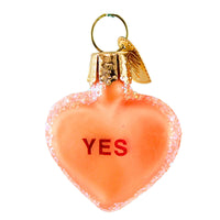 (62393) Old World Christmas Conversation Heart Set, 1.50 Inch, Love Valentine's Day 30002