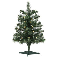 (62397) Old World Christmas Mini Tree Pre-Lit, 18.00 Inch, Battery Operated. Fairy Lights 89860