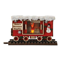 (62403) Old World Christmas Snowman Box Car, 2.75 Inch, Ginger Cottage 80057