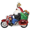 (62410) Old World Christmas Biker Santa, 3.50 Inch, Motorcycle 40313