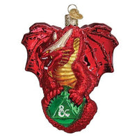 (62416) Old World Christmas Dungeons & Dragon Red Dragon, 4.75 Inch, Power Game 44231