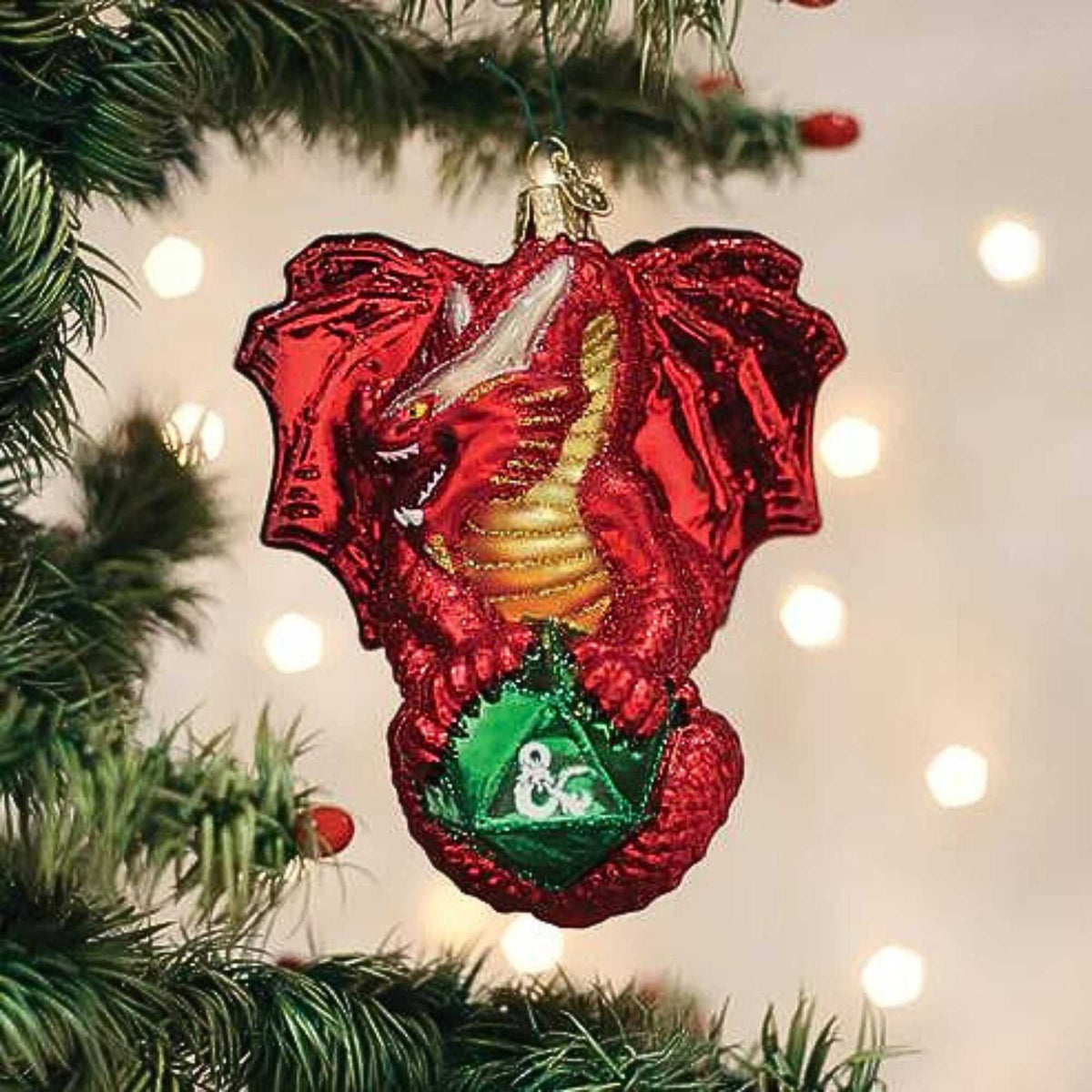 Old World Christmas Dungeons & Dragon Red Dragon - - SBKGifts.com