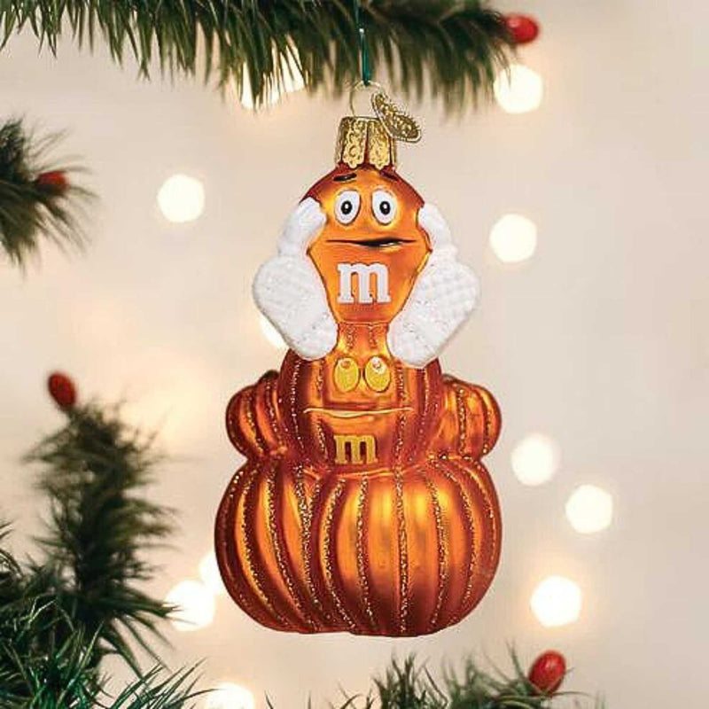 Old World Christmas M&M's Orange Autumn - - SBKGifts.com