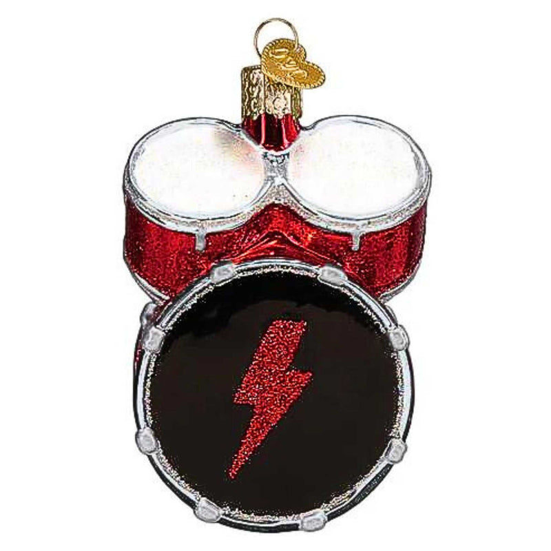 Old World Christmas Ac/Dc Drum Set - - SBKGifts.com