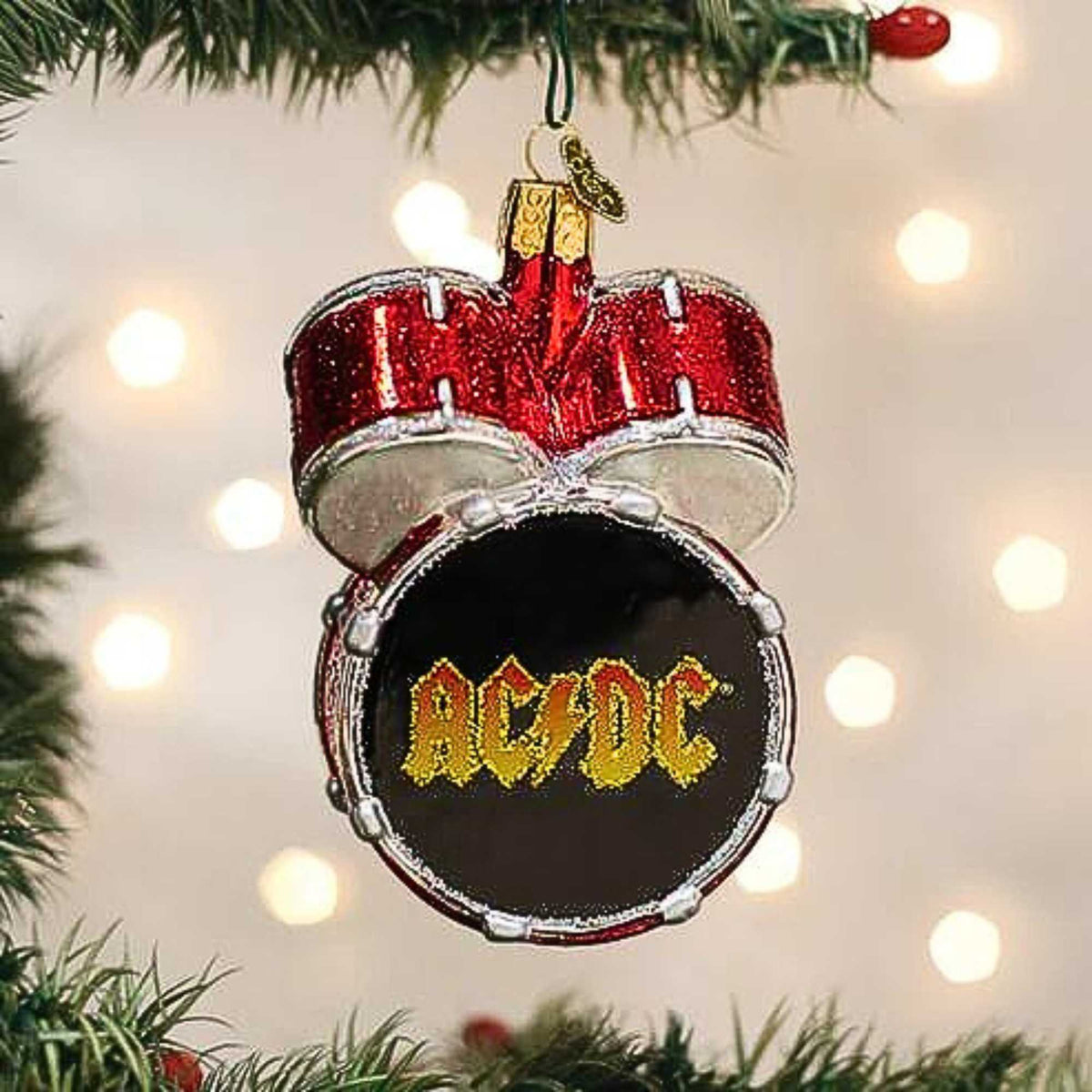 Old World Christmas Ac/Dc Drum Set - - SBKGifts.com