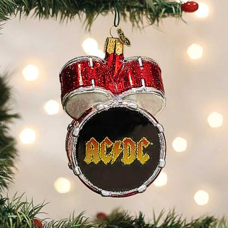 Old World Christmas Ac/Dc Drum Set - - SBKGifts.com