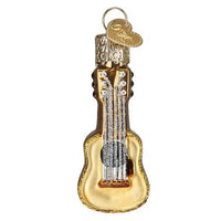 (62441) Old World Christmas Mini Guitar, 2.50 Inch, Music Melody 88000