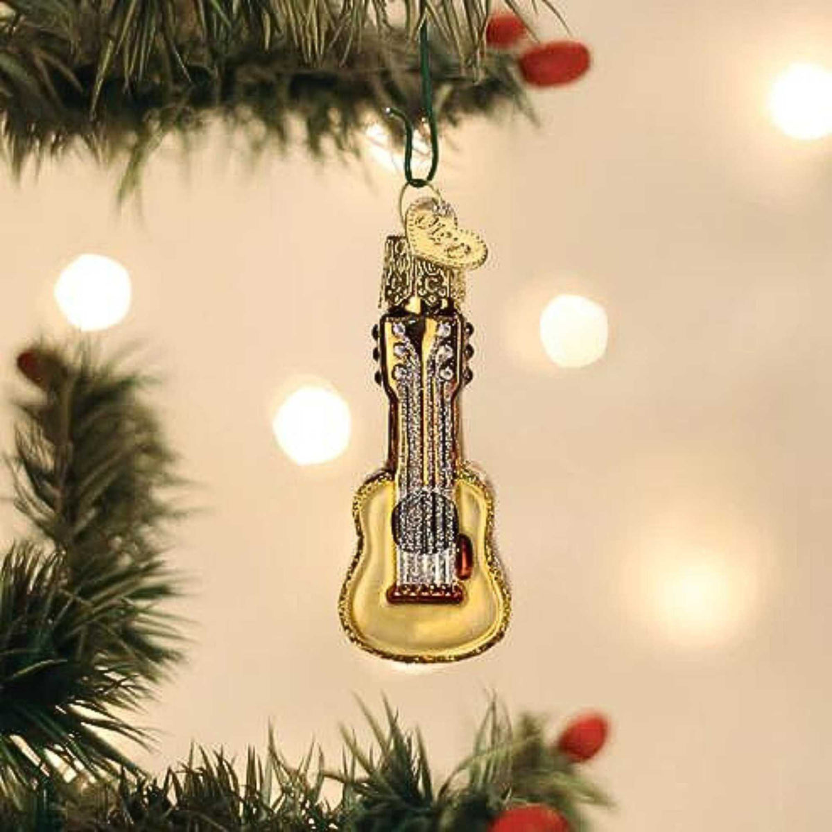 Old World Christmas Mini Guitar - - SBKGifts.com