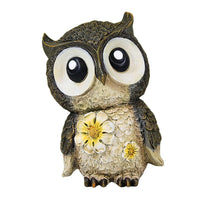 (62453) Roman Mini Painted Owl, 6.50 Inch, Wisdom Flowers 12316