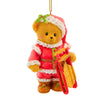 (62456) Cherished Teddies Santa Bear Ornament, 3.50 Inch, Sled 137979