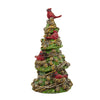 (62466) Roman Pinecone Tree W/Cardinal, 7.00 Inch, Red Bird 136442