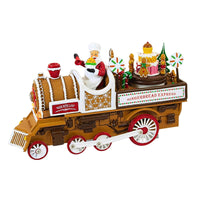 (62491) Roman Gingerbread Express Engine, 6.00 Inch, Santa Cupcake Peppermint 136281