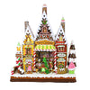 (62493) Roman Gingerbread Lit Candy Shop, 15.50 Inch, Musical Cupcakes Gingerbread Men 131669