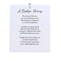 (62499) Roman A Baptism Promise, 5.50 Inch, Religious Godparent 14134