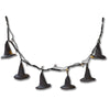 (62518) Tag Witch Hat Garland W/Led String Lights, 7.00 Inch, G18522