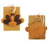 (62519) Tag Pumpkin/Turkey Loofah Kitchen Scrubber, 4.50 Inch, Scrub Dishes G109192