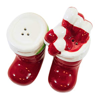 Tag Santa Boots S & P Shakers - - SBKGifts.com