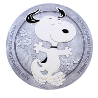 (62561) Roman Snoopy Dance Garden Stone, 11.75 Inch, Peanuts Flowers Bloom 14148