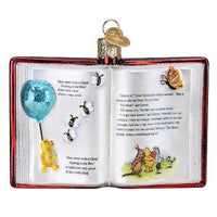 (62567) Old World Christmas Winnie The Pooh Book, 3.00 Inch, Children's Story Teddy Bear 32661