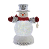 (62599) Roman Lighted Swirl Snowman, 9.75 Inch, Snowflake Motion 137876