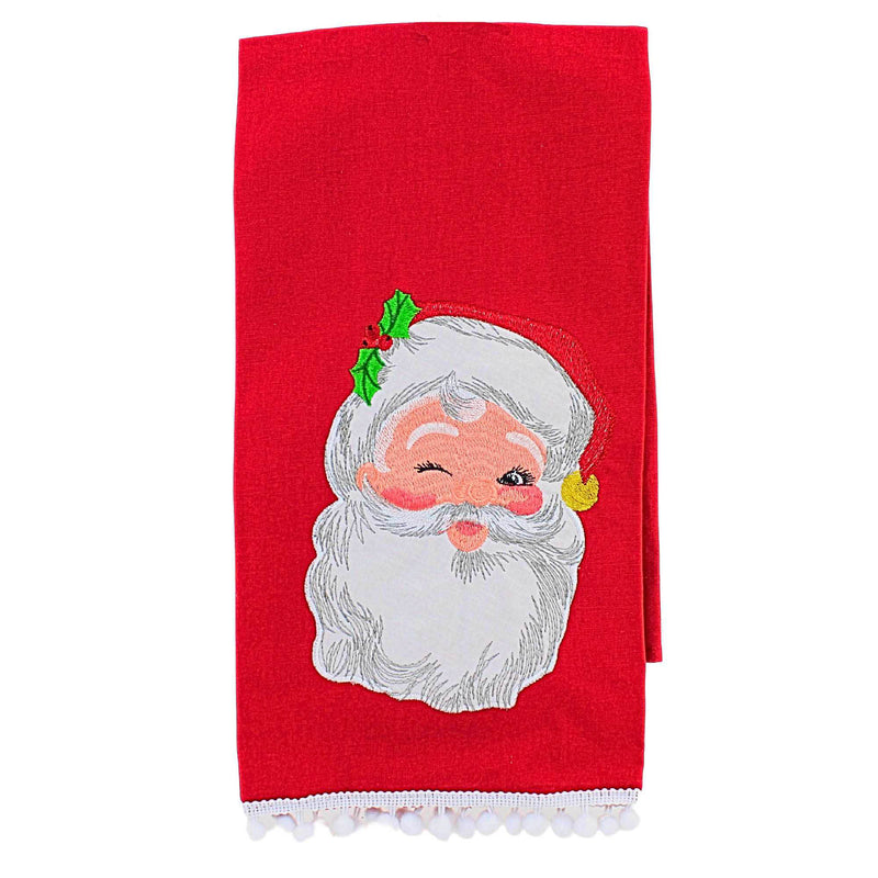 Transpac Snowman/Santa Tea Towel - - SBKGifts.com