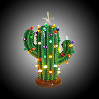 Roman Lighted Ceramic Cactus - - SBKGifts.com