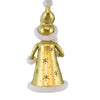 De Carlini Italian Ornaments Gold Santa - - SBKGifts.com